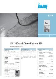 F413 Knauf DÃ¼nn-Estrich 325 - HG Fussbodensysteme GmbH