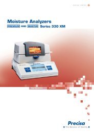 Moisture Analyzers - Precisa