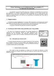 Fiche Technique sur le traitement de l'eau potable nÂ°1