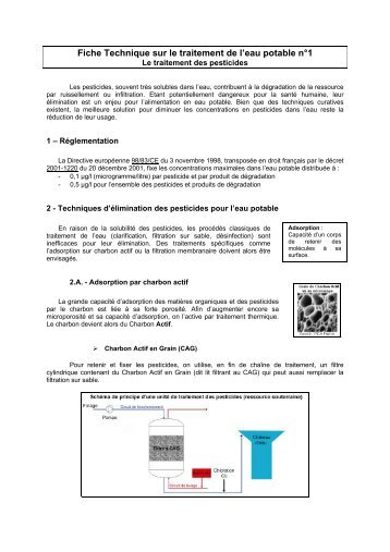 Fiche Technique sur le traitement de l'eau potable nÂ°1