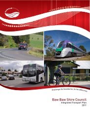 Baw Baw Integrated Transport Plan - Baw Baw Shire Council