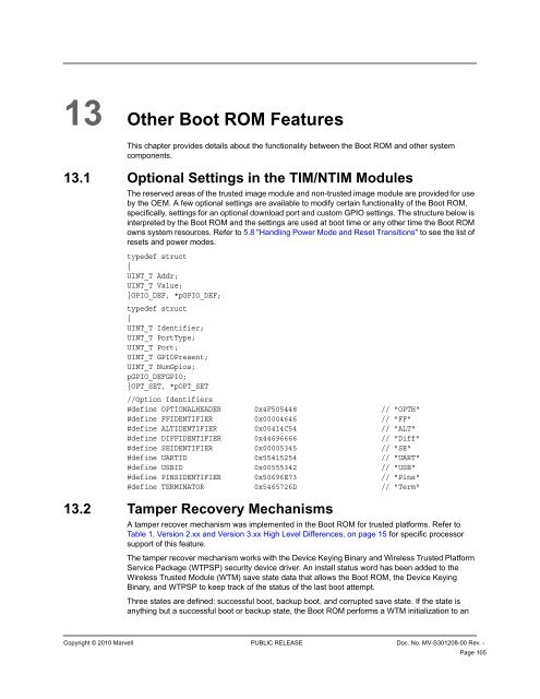 PXA3xx Boot ROM Reference Manual - Marvell