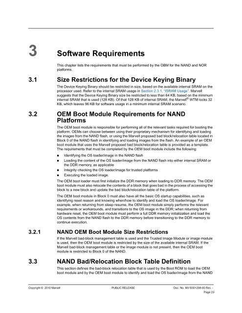 PXA3xx Boot ROM Reference Manual - Marvell