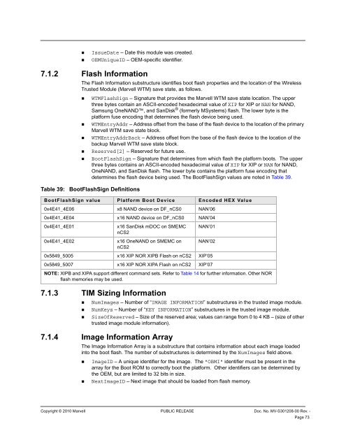 PXA3xx Boot ROM Reference Manual - Marvell