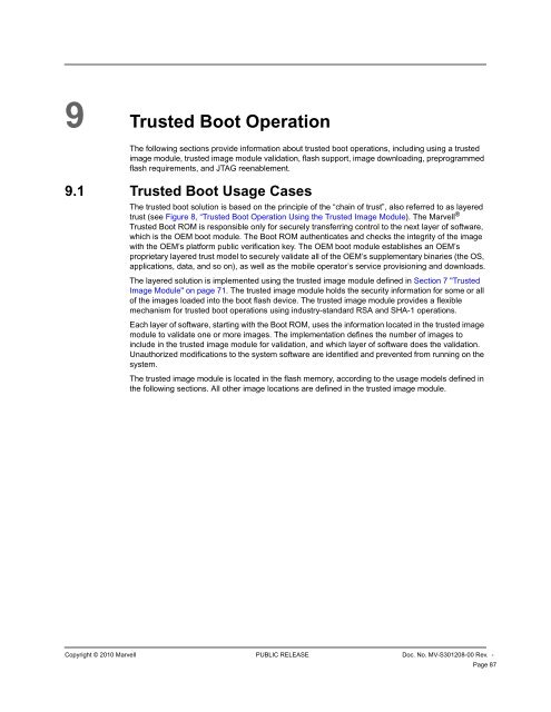 PXA3xx Boot ROM Reference Manual - Marvell