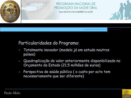 "Cheque-dentista" - Realidade e perspectivas futuras - Ordem dos ...