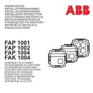 FAP 1001 FAP 1002 FAP 1004 FAK 1004 - Asennustuotteet