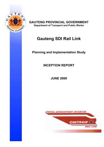 Gauteng SDI Rail Link - Gautrain