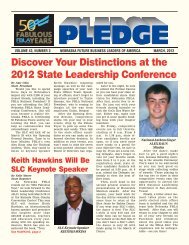 Discover Your Distinctions at the 2012 State ... - Nebraska FBLA