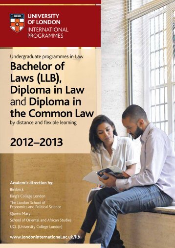 LLB - University of London International Programmes