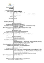 Curriculum Vitae (pdf, it, 71 KB, 7/14/11) - Università degli Studi di ...