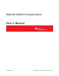 Stellaris LM3S811 Evaluation Board User's ... - Texas Instruments