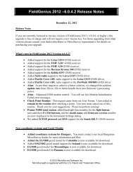 FieldGenius 2012 Release Notes - MicroSurvey Software, Inc.