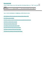 Site coverage & communal open space