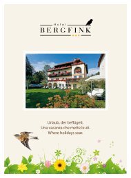 Preisliste 2013 Hotel Bergfink - Parkhotel Holzner