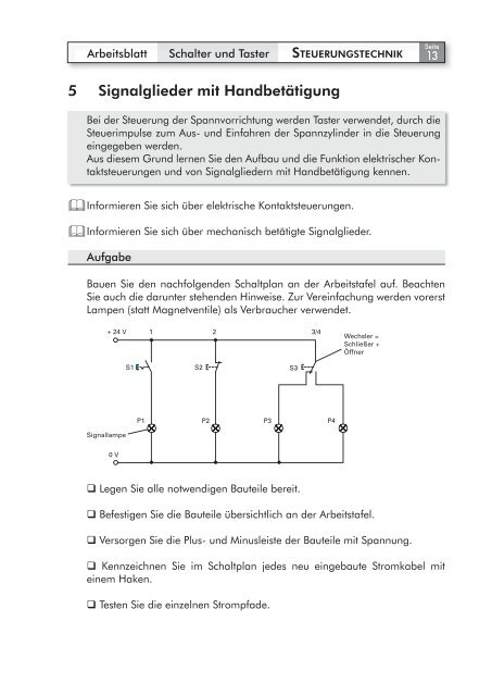 Elektrische Schaltpläne Lesen Lernen