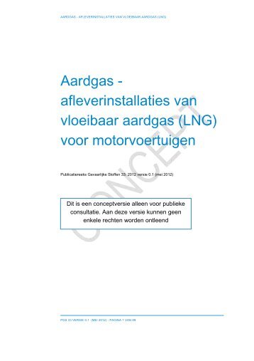 afleverinstallaties van vloeibaar aardgas - Publicatiereeks ...