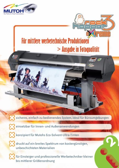 Broschüre Mutoh Rockhopper 3 Extreme - Schulzeshop.com