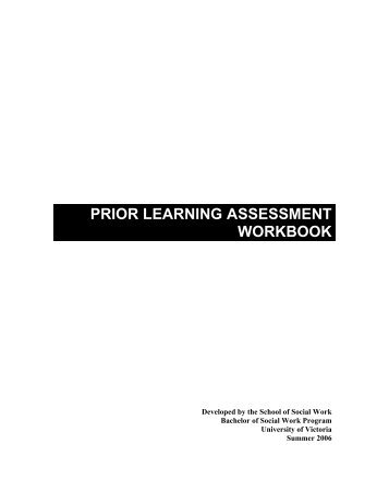 prior learning assessment workbook - CIRL