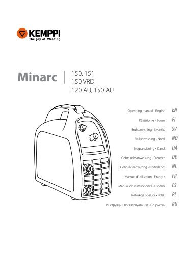 Minarc 150, 151 150 VRD 120 AU, 150 AU - Rapid Welding and ...