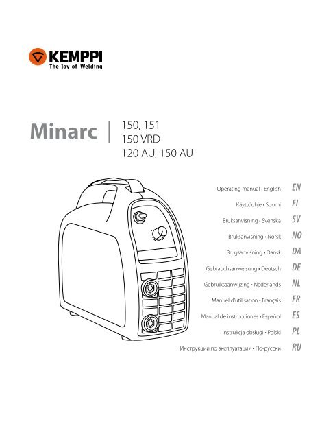 Minarc 150, 151 150 VRD 120 AU, 150 AU - Rapid Welding and ...