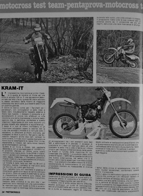 Essais et photos Kram-It - Vintage Aprilia