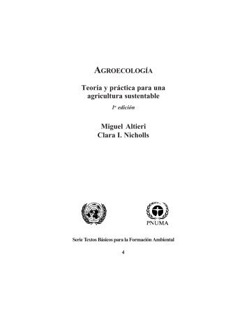 AgroecologÃ­a. TeorÃ­a y prÃ¡ctica para una agricultura sustentable