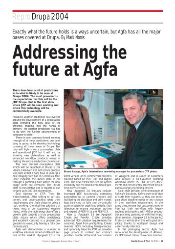 Agfa at Drupa - Graphic Repro Online