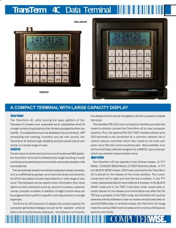 TT4C Datasheet - ComputerWise