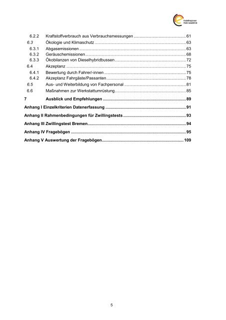 Abschlussbericht Plattform Innovative Antriebe Bus