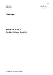 List & Label 16 unter Linux/Wine - combit GmbH