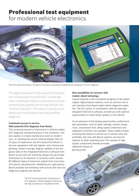 Innovativ and liabl: Professional electronic control unit diagnosis ...