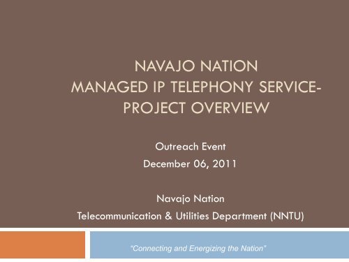 NNTU - Navajo Nation Telecommunications