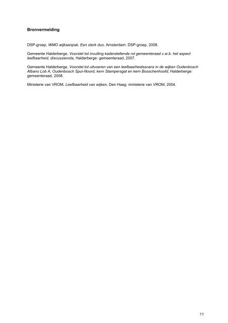 Nota leefbaarheid gemeente Halderberge