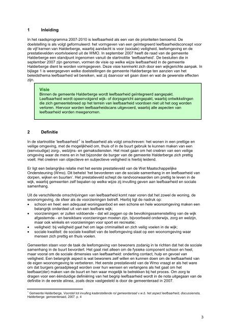 Nota leefbaarheid gemeente Halderberge