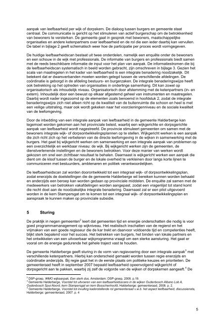 Nota leefbaarheid gemeente Halderberge