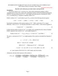 Page 1 DETERMINATION OF PERCENT OXALATE IN AN IRON ...