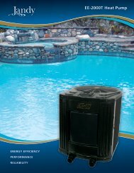 Jandy EE-2000T Brochure PDF - Poolheatpumps.com