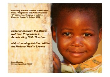 Experiences from the Malawi Nutrition Programme in Accelerating ...