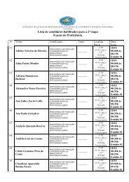 Lista de candidatos habilitados para a 2ª etapa Exame de Proficiência