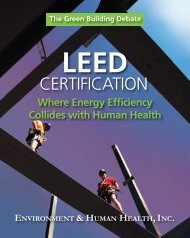 LEED Report - Environment & Human Health, Inc.