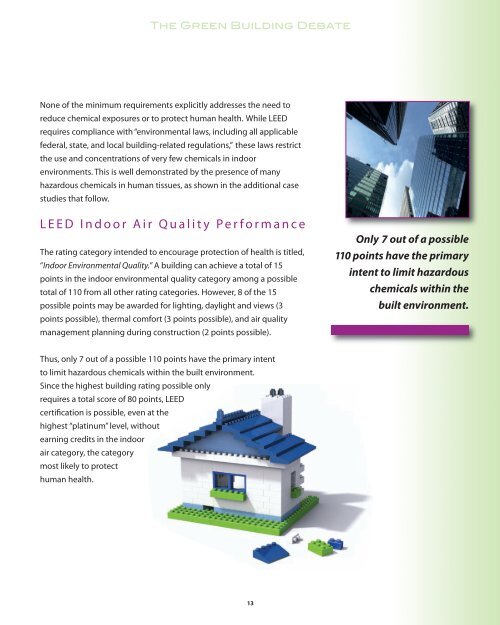 LEED Report - Environment & Human Health, Inc.