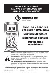 DM-810A â€¢ DM-820A DM-830A â€¢ DML-430A Digital Multimeters ...