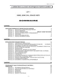 sommaire cahier des clauses techniques ... - Gometz La Ville