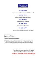 VS-1200-MPP1 VS-110- MPP1 VS-1100 - American Communication ...