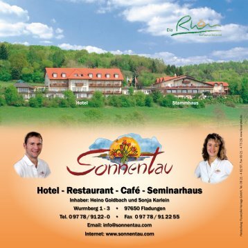 Hotel - Restaurant - Café - Seminarhaus - Hotel Sonnentau