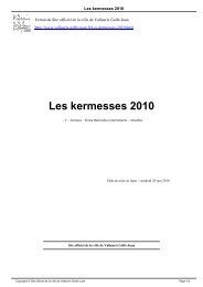 Les kermesses 2010 - Vallauris Golfe-Juan