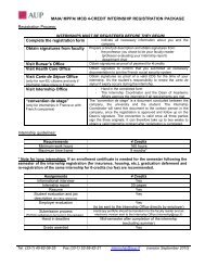 MA 4-CR Internship Package.pdf - The American University of Paris