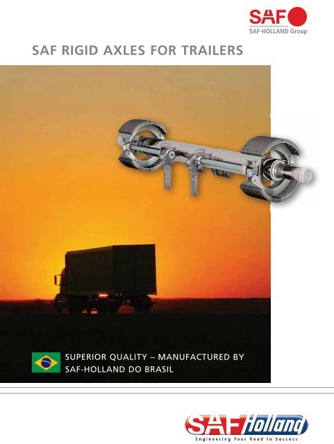 SAF RIGID AXLES FOR TRAILERS - Brazil