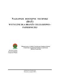 Najlepsze DostÃ„Â™pne Techniki (BAT) wytyczne dla branÃ…Â¼y celulozowo